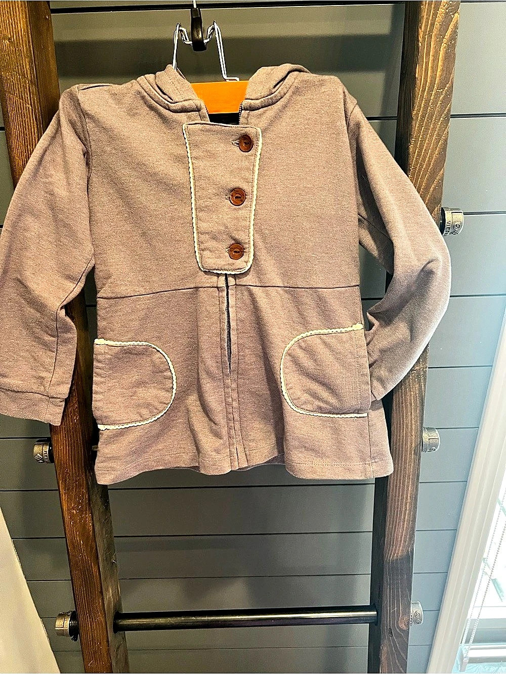 Jak & Pepper Girls Size 5 Cotton Hoodie Jacket